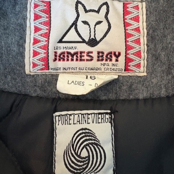 JAMES BAY authentic vintage sz 16 (XL) Women's inuit wool parka gray - Picture 4 of 16